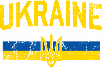 Флажок настольный Ukraine, Флаг и Герб Украины 2