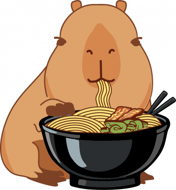 Бутылка металлическая Dynamic Капибара с лапшой 2