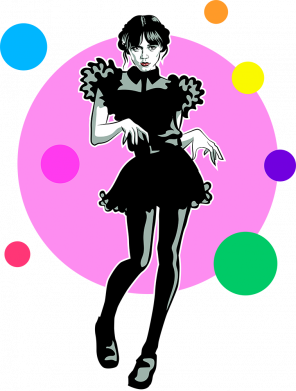 Чоловіча футболка Stedman Венсдей Аддамс денс 2