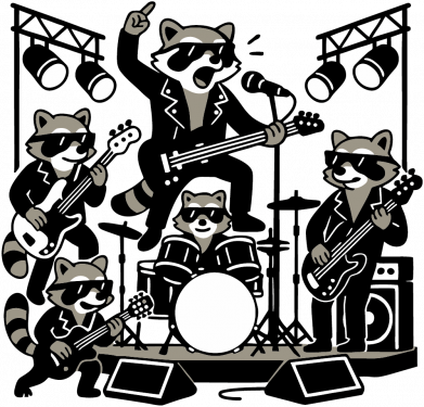 Шапка на флисе Рок Еноты группа 2