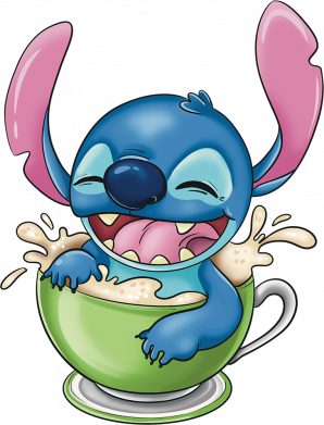 Рулетка-брелок Стич в кофе 2