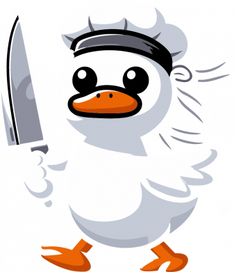 Термобутылка Viano Белая утка с ножом 2