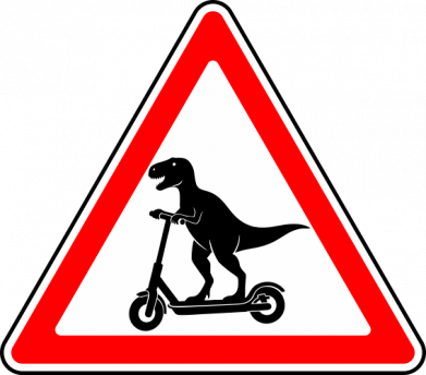 Термобутылка Viano ⚠️ Осторожно Динозавры на электросамокатах 2