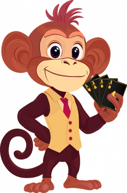 Чохол з розділу Мавпа Кумедна мавпа, що грає в карти для Oppo K9 2