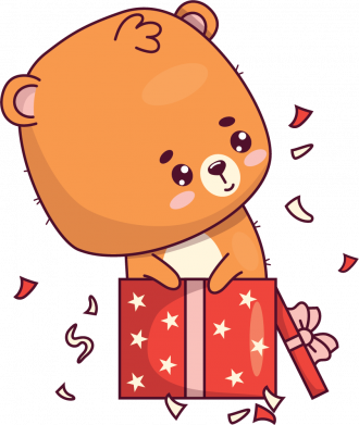 Медвежонок подарок