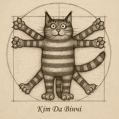 Принт Чехол для Samsung A24 4G Кот Да Винчи, Фото № 2 - FATLINE