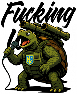 Шеврон круглый военная черепаха 2