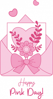 Кружка 320ml Письмо Happy Pink Day 2