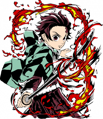 Футболка преміум дитяча FATLINE Fiery Tanjiro 2