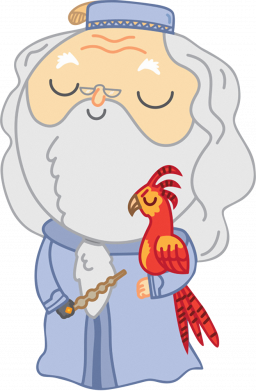 Дамблдор с фениксом