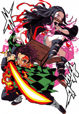 Детская футболка Tanjiro & Nezuko 2