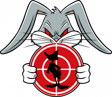 Шеврон щит Багз Банні проти Даффі Дака 2