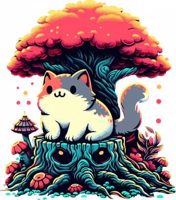 Бутылка для воды Veneto Кошка в волшебном лесу 2