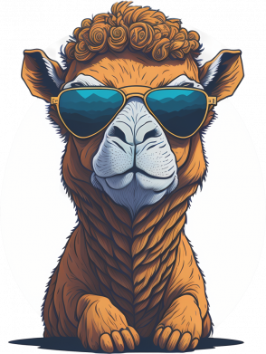 Кружка 320ml Верблюд в окулярах 2