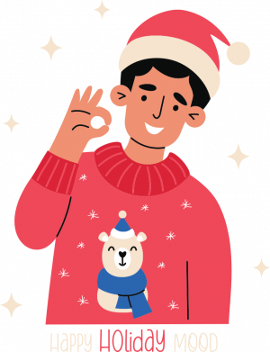 Чехол из раздела Авторские принты Рождественский Мужчина в Шапке Санты для Apple iPhone 14 2