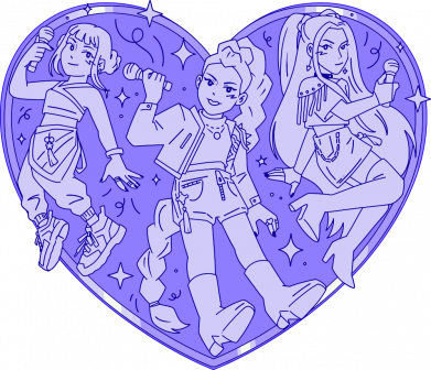 Жіноча футболка Huntrix heart 2