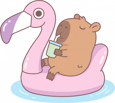 Принт Детский костюм премиум FATLINE Capybara Chilling, Фото № 2 - FATLINE