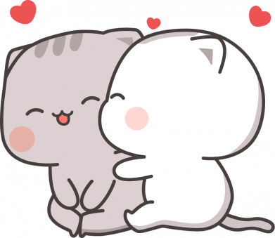 Подушка плюш Peach and Goma Cutie Cats 2