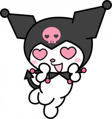 Кружка двоколірна 320ml Kuromi Heart Eyes 2