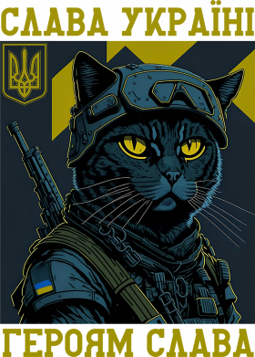 Glory to Ukraine! Glory to the heroes! Cat