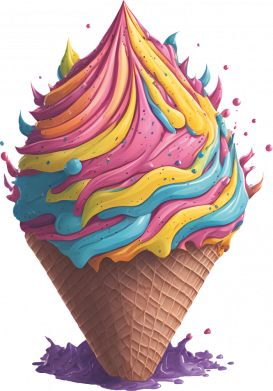 Цветной фартук Сладкое мороженое 2