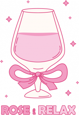 Розовый релакс в бокале