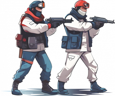 Шапка на флисе фан арт по игре Стэндоф 2