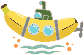 Кружка 320ml Банан-субмврина 2