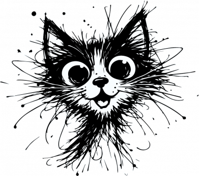 Женская футболка Черный кот 2