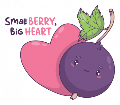 Футболка премиум мужская FATLINE Большое сердце смородины 2