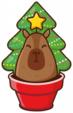 Новорічна Счастлива Капібара