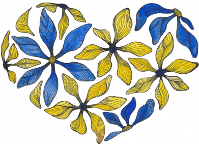 Жіноча футболка Українське седце з квітів 2