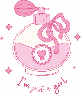 Кружка 320ml I'm just a girl  Флакон розовых духов 2