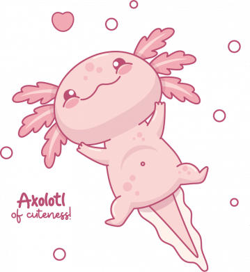 Свитшот унисекс Супер милый Аксолотль 2
