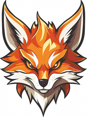 Термобутылка Viano Портрет лиса с прищуром глаз 2