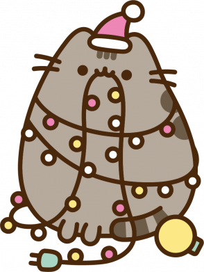 Новогодний Пушин в гирлянде