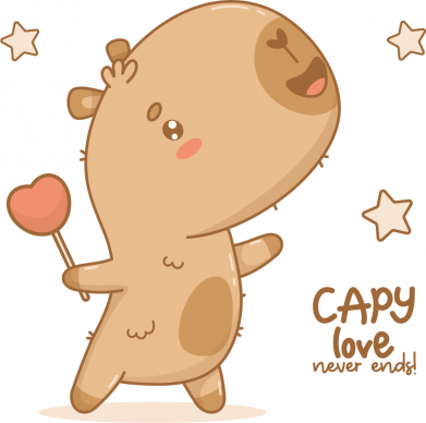 Мужская футболка Stedman love Capy! Счастливый капибара 2