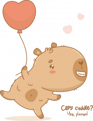 Кружка 180ml Обнимашки с капибарой 2