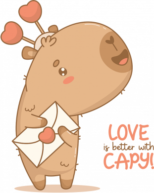 Мужские трусы Письмо любви с капибарой 2