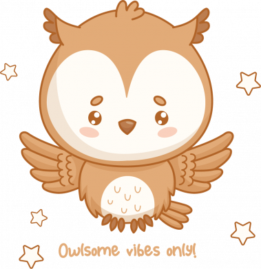 Термобутылка Viano Милая мудрая сова со звездами 2