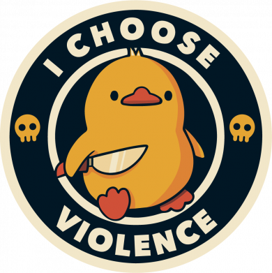 Принт Блокнот А5 Duck I Choose Violence, Фото № 2 - FATLINE