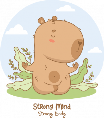 Мужские носки Йога с капибарой 2