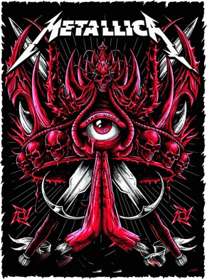 Женская футболка Metallica poster 2