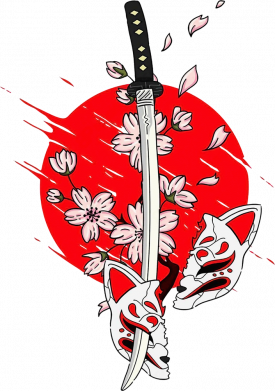 Полотенце 50х100 см katana in sakura 2