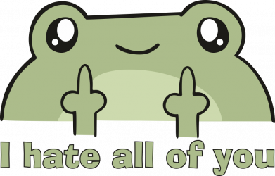 Принт Чохол для Oppo Reno 5 Lite I hate all of you frog, Фото № 2 - FATLINE