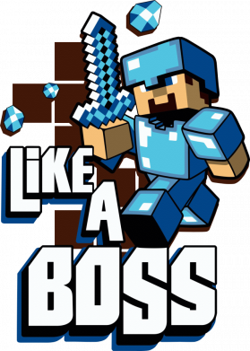Женская футболка Minecraft Like a Boss 2
