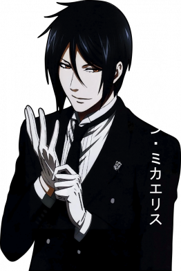 Принт Чоловіча футболка з V-подібним вирізом Sebastian Michaelis butler, Фото № 2 - FATLINE