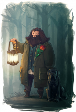 Хагрид в лесу