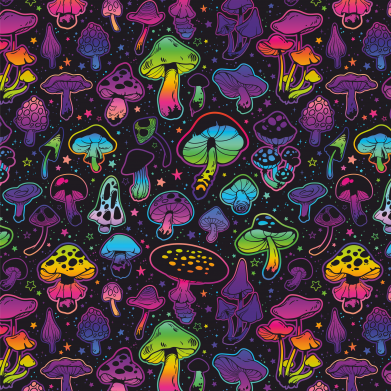 3D шоппер Rainbow mushrooms 2