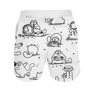 3D шорти чоловічі спортивні Кіт Саймона 2